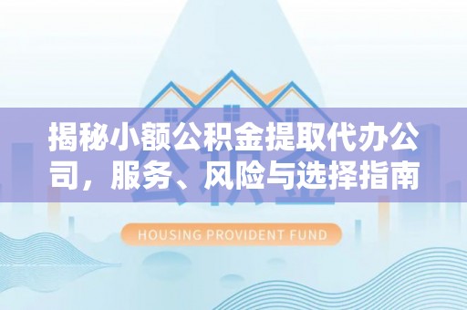 岚山揭秘小额公积金提取代办公司，服务、风险与选择指南