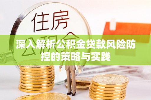 岚山深入解析公积金贷款风险防控的策略与实践