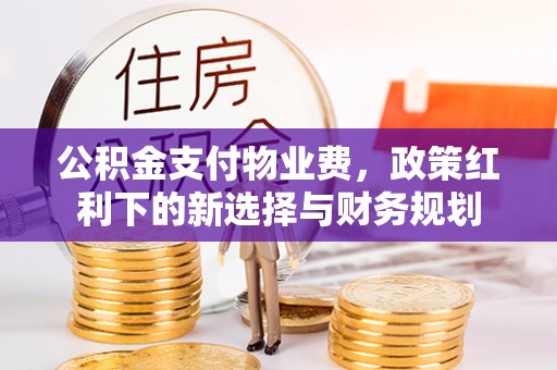 岚山公积金支付物业费，政策红利下的新选择与财务规划