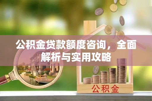 岚山公积金贷款额度咨询，全面解析与实用攻略