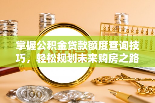岚山掌握公积金贷款额度查询技巧，轻松规划未来购房之路