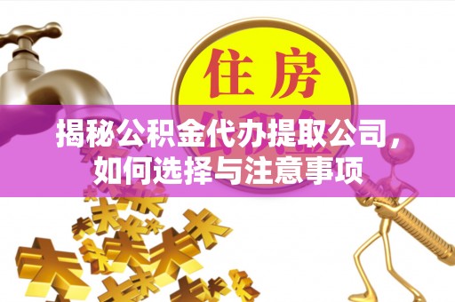 岚山揭秘公积金代办提取公司，如何选择与注意事项