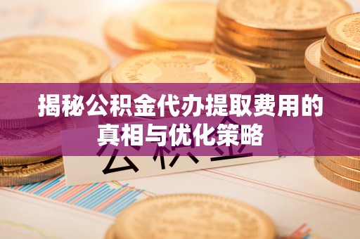 岚山揭秘公积金代办提取费用的真相与优化策略