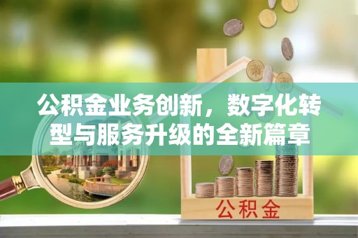 岚山公积金业务创新，数字化转型与服务升级的全新篇章