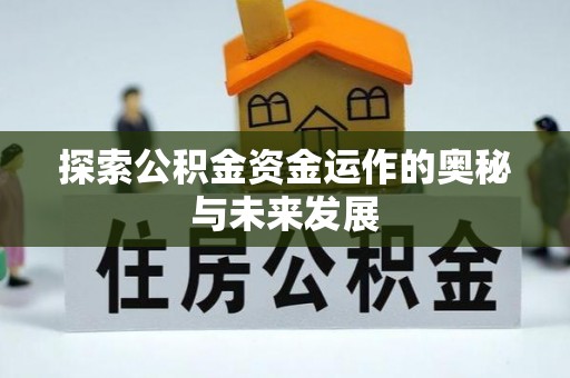 岚山探索公积金资金运作的奥秘与未来发展