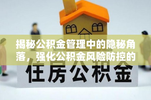 岚山揭秘公积金管理中的隐秘角落，强化公积金风险防控的必要性与路径
